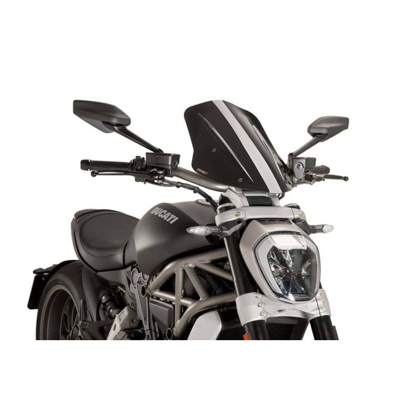 PUIG CUPOLINO NAKED N.G. TOURING REGOLABILE PER DUCATI X DIAVEL BLACK STAR 21-23 NERO