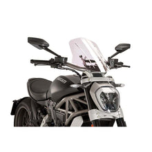 PUIG CUPOLINO NAKED N.G. TOURING REGOLABILE PER DUCATI X DIAVEL S 16-17 TRASPARENTE