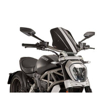 PUIG CUPOLINO NAKED N.G. TOURING REGOLABILE PER DUCATI X DIAVEL S 21-24 NERO