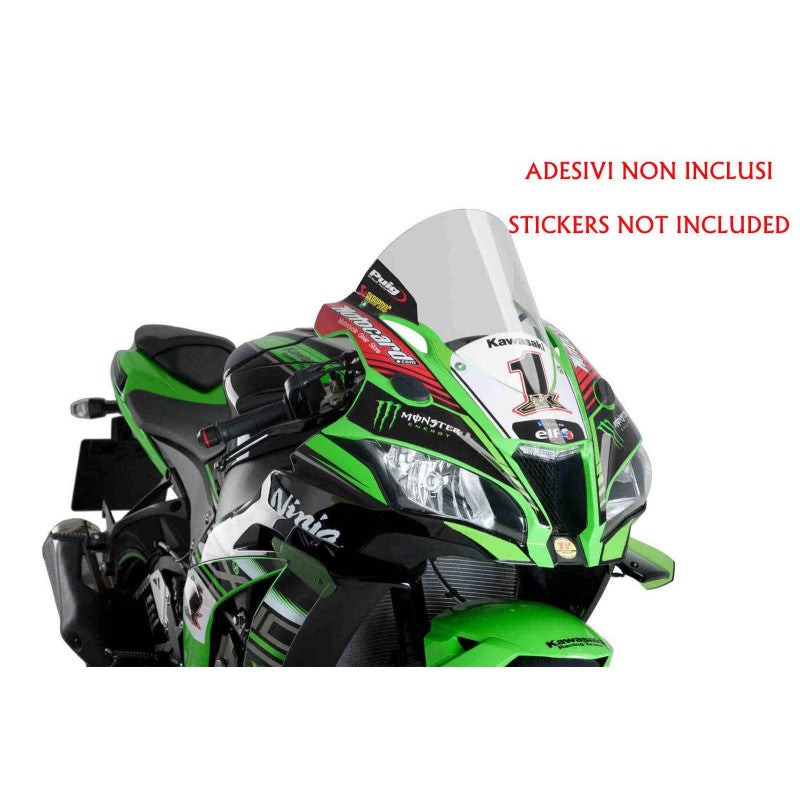 PUIG CUPOLINO R-RACER PER KAWASAKI ZX-10R NINJA KRT 19-20 TRASPARENTE
