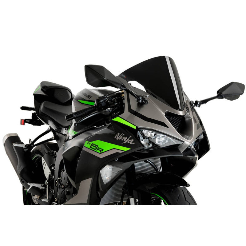 PUIG CUPOLINO R-RACER PER KAWASAKI ZX-6R NINJA 24-25 NERO