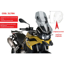 PUIG CUPOLINO REGOLABILE PER BMW F850 GS ADVENTURE 19-23 FUME CHIARO-3179H