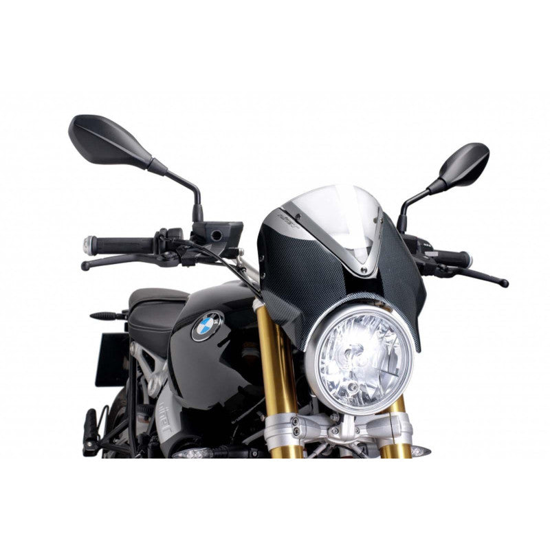 PUIG CUPOLINO RETRO PER BMW R NINE T 21-24 TRASPARENTE-CARBON