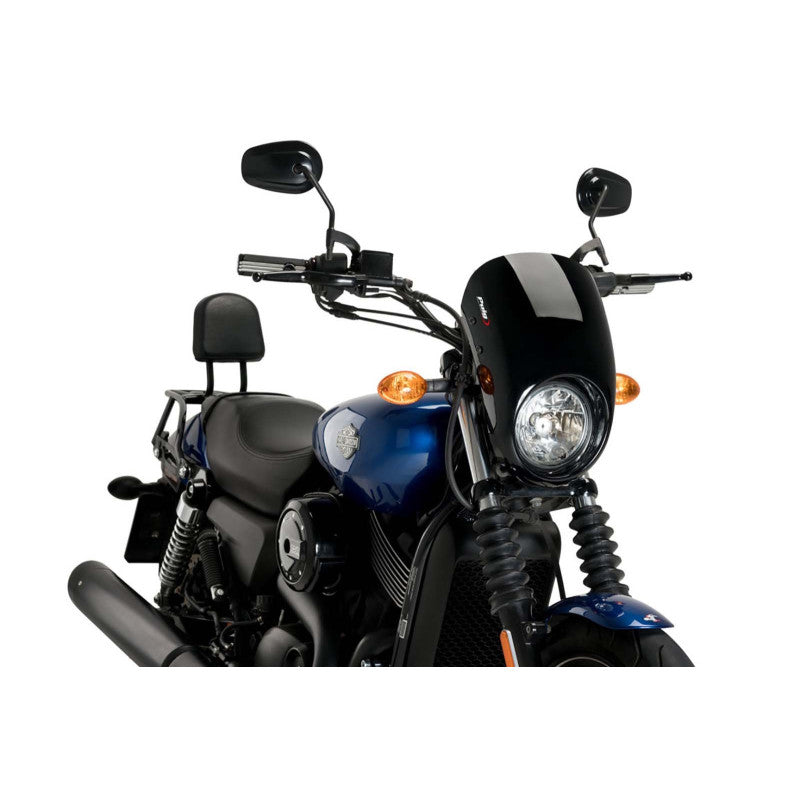 PUIG CUPOLINO SEMICARENATO ANARCHY HARLEY D. STREET 750 XG750 15-21 NERO