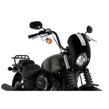 PUIG CUPOLINO SEMICARENATO ANARCHY PER HARLEY D. SOFTAIL STREET BOB FXBB 18-25 NERO