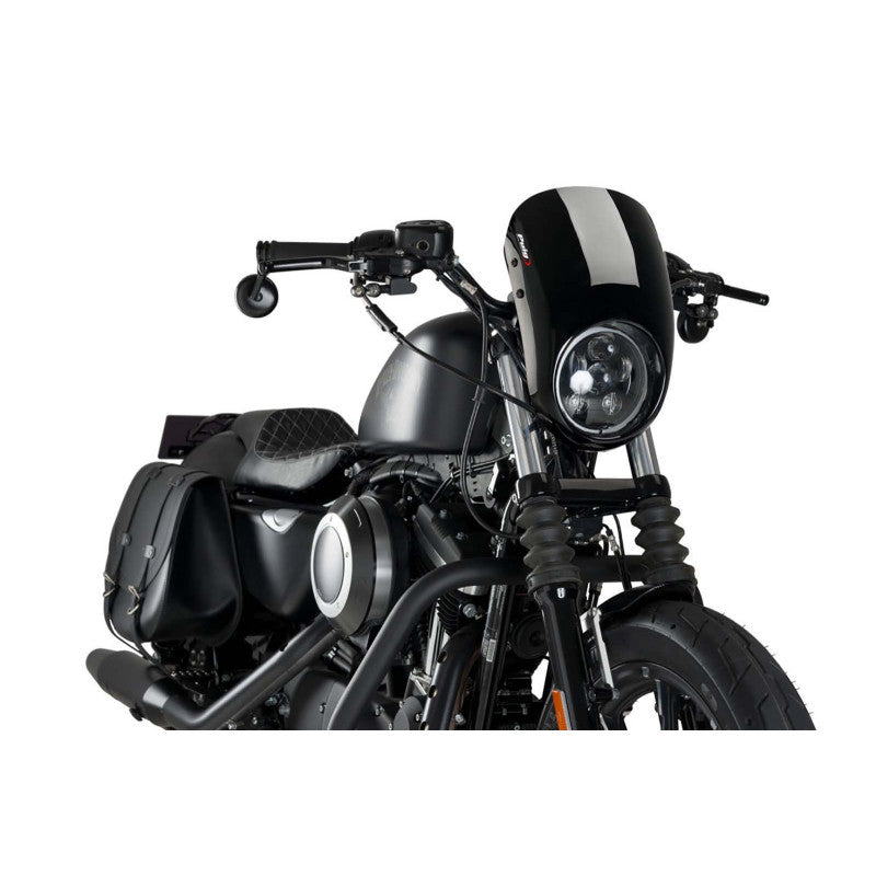 PUIG CUPOLINO SEMICARENATO ANARCHY PER HARLEY D. SPORTSTER XL883N IRON 13-20 NERO