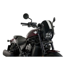 PUIG CUPOLINO SEMICARENATO ANARCHY PER HONDA CMX1100 DCT REBEL 21-24 NERO