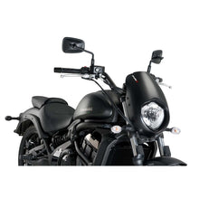 PUIG CUPOLINO SEMICARENATO ANARCHY PER KAWASAKI VULCAN S 21-25 NERO OPACO