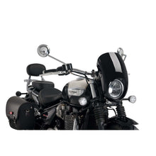 PUIG CUPOLINO SEMICARENATO ANARCHY PER TRIUMPH BONNEVILLE SPEEDMASTER 21-25 NERO