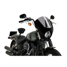 PUIG CUPOLINO SEMICARENATO DARK NIGHT PER HARLEY D. SOFTAIL STREET BOB FXBB 18-25 FUME CHIARO
