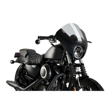 PUIG CUPOLINO SEMICARENATO DARK NIGHT PER HARLEY D. SPORTSTER XL883N IRON 21-22 FUME CHIARO