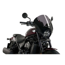 PUIG CUPOLINO SEMICARENATO DARK NIGHT PER HONDA CMX1100 REBEL 21-24 FUME CHIARO-21104H