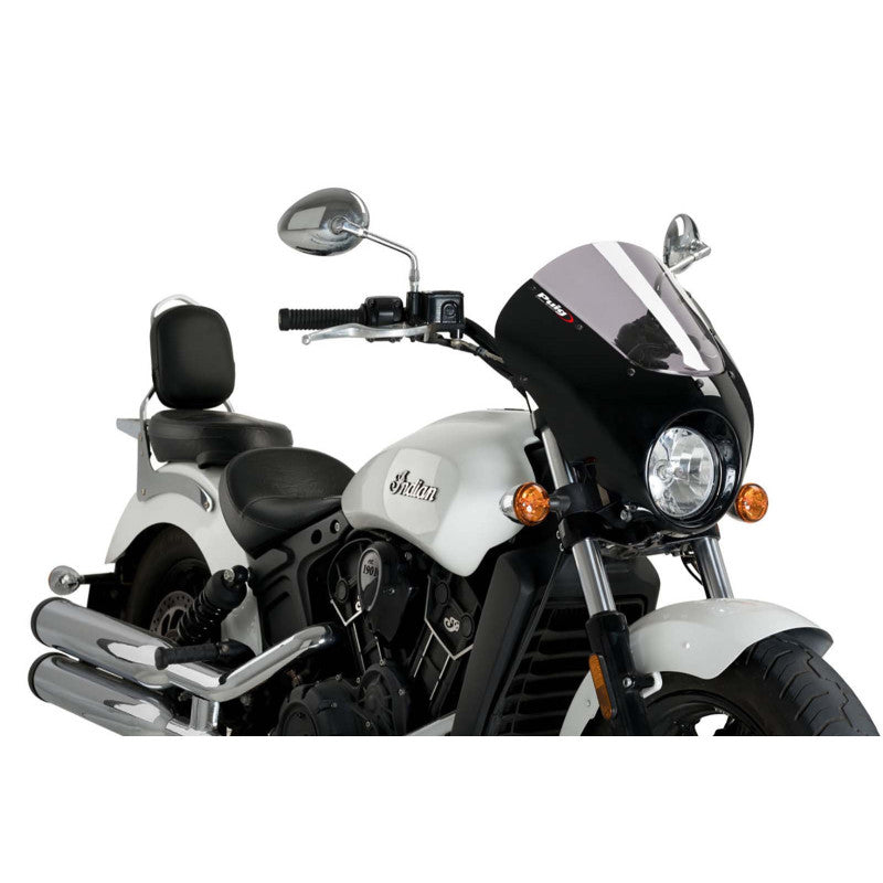 PUIG CUPOLINO SEMICARENATO DARK NIGHT PER INDIAN SCOUT 15-20 FUME CHIARO