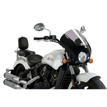 PUIG CUPOLINO SEMICARENATO DARK NIGHT PER INDIAN SCOUT 15-20 FUME CHIARO