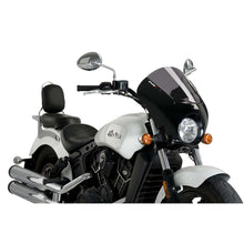 PUIG CUPOLINO SEMICARENATO DARK NIGHT PER INDIAN SCOUT 15-20 FUME SCURO