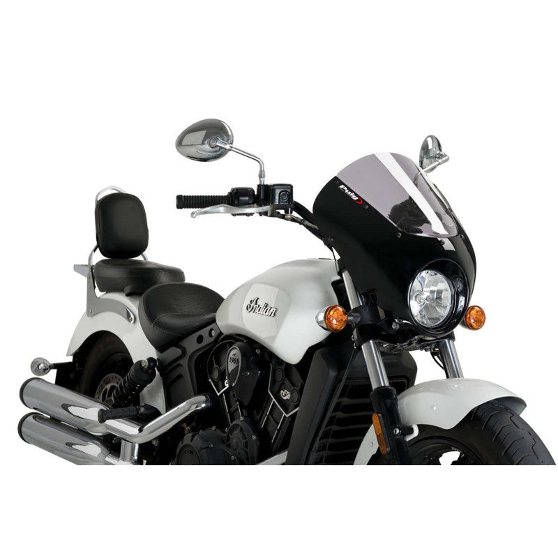 PUIG CUPOLINO SEMICARENATO DARK NIGHT PER INDIAN SCOUT 21-25 FUME CHIARO