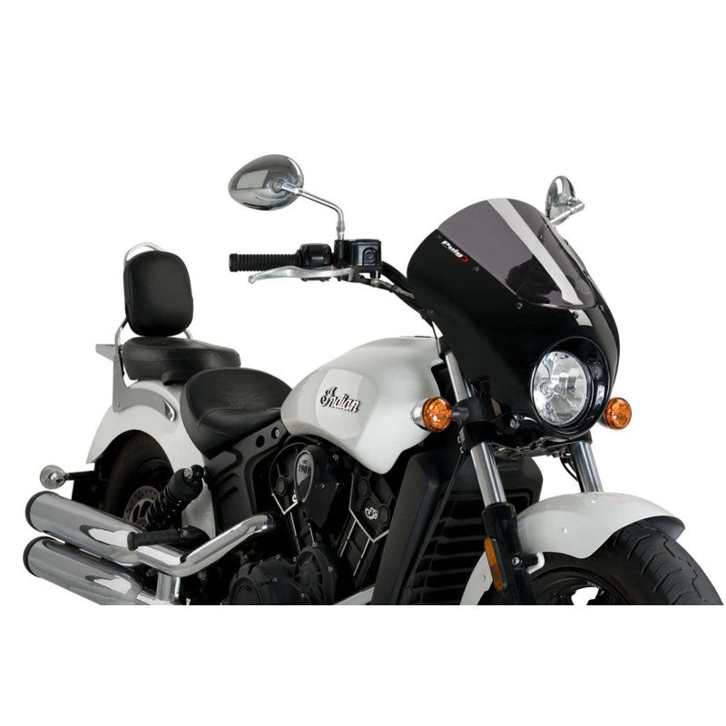PUIG CUPOLINO SEMICARENATO DARK NIGHT PER INDIAN SCOUT 21-25 FUME SCURO