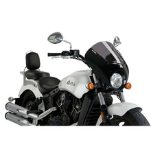 PUIG CUPOLINO SEMICARENATO DARK NIGHT PER INDIAN SCOUT 21-25 FUME SCURO