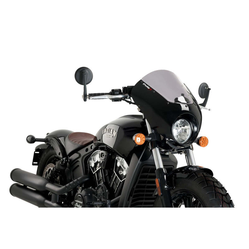 PUIG CUPOLINO SEMICARENATO DARK NIGHT PER INDIAN SCOUT BOBBER 18-25 FUME CHIARO-21107H