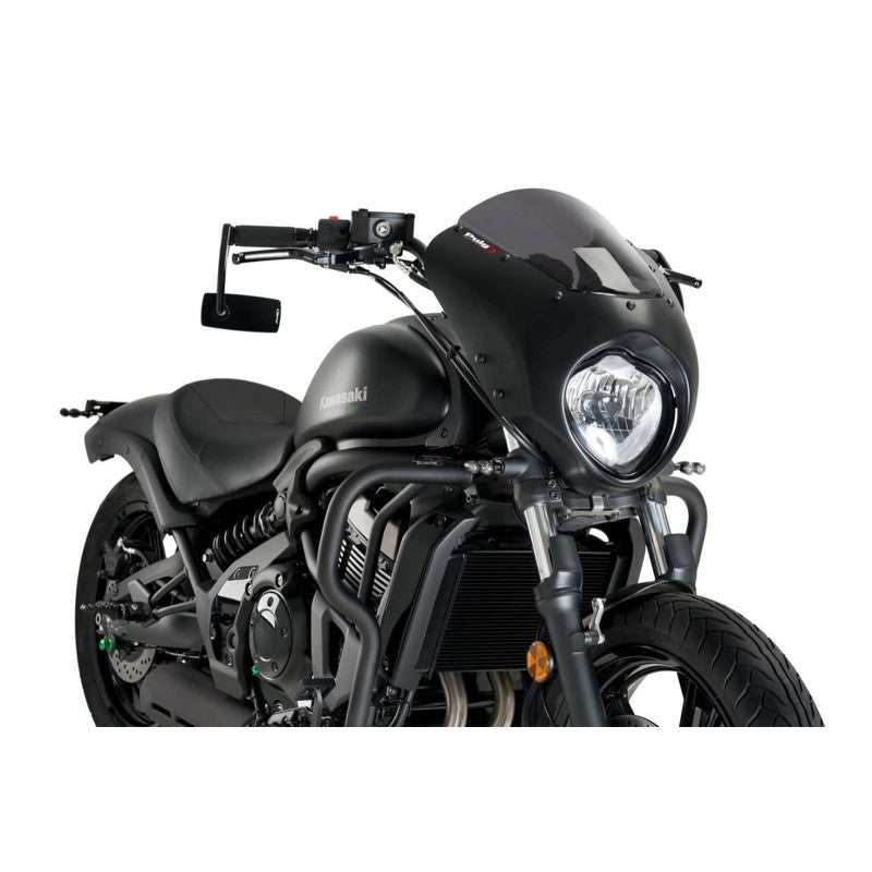 PUIG CUPOLINO SEMICARENATO DARK NIGHT PER KAWASAKI VULCAN S 15-16 FUME SCURO