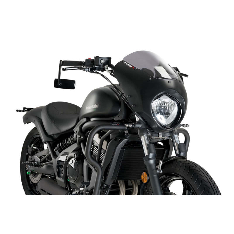 PUIG CUPOLINO SEMICARENATO DARK NIGHT PER KAWASAKI VULCAN S 21-25 FUME CHIARO