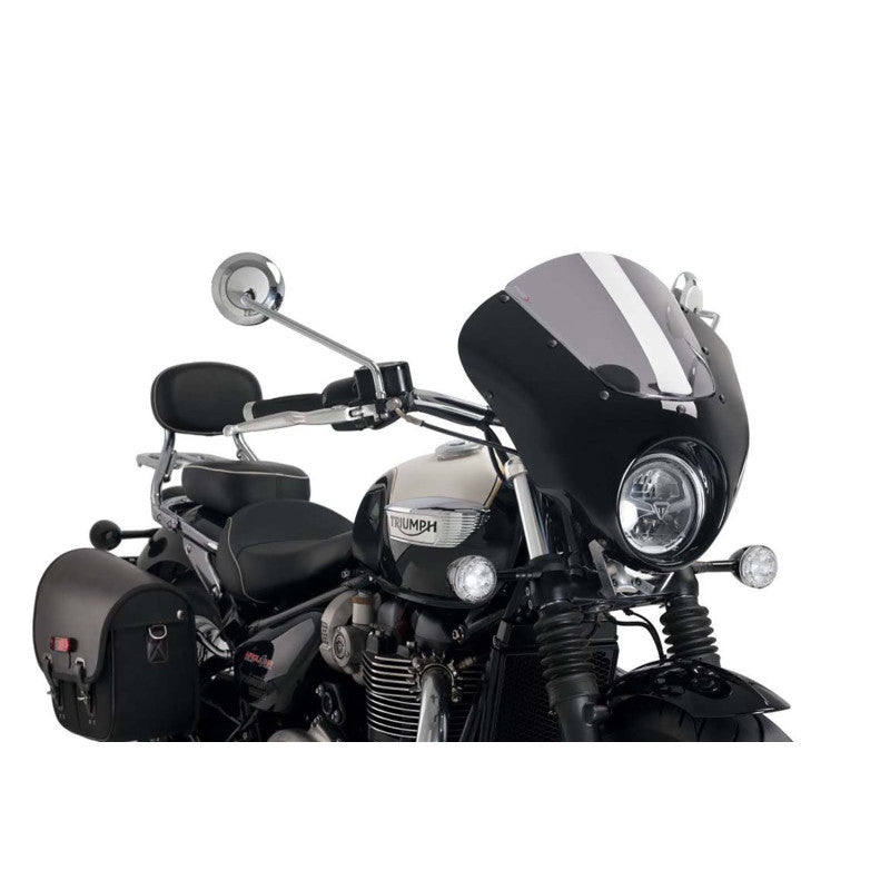 PUIG CUPOLINO SEMICARENATO DARK NIGHT PER TRIUMPH BONNEVILLE SPEEDMASTER 21-25 FUME CHIARO