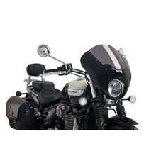 PUIG CUPOLINO SEMICARENATO DARK NIGHT PER TRIUMPH BONNEVILLE SPEEDMASTER 21-25 FUME SCURO