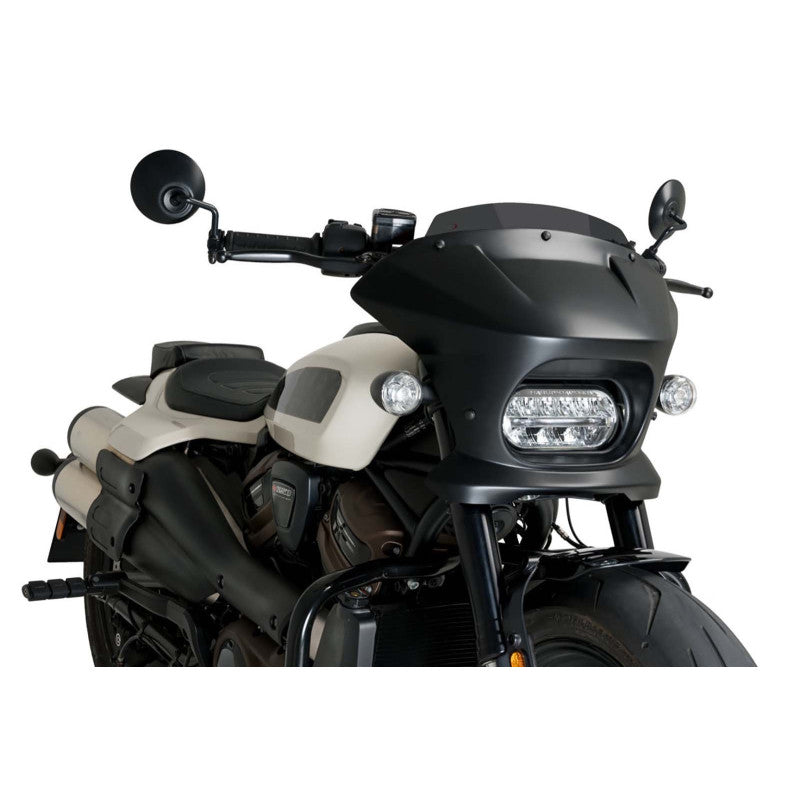 PUIG CUPOLINO SEMICARENATO FURY SPORT PER HARLEY D. SPORTSTER S RH1250S 21-24 FUME SCURO-21325F