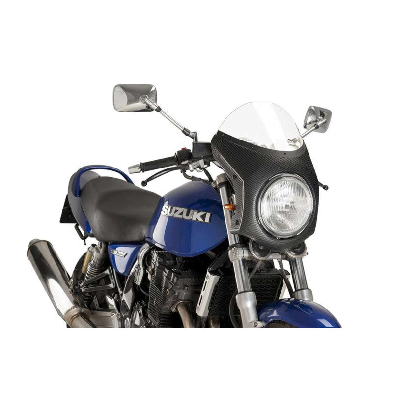 PUIG CUPOLINO SEMICARENATO PER HONDA CB1100 EX 17-20 TRASPARENTE-CARBON