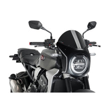 PUIG CUPOLINO SEMICARENATO PER HONDA CB650R NEO SPORTS CAFE 19-20 NERO-CARBON