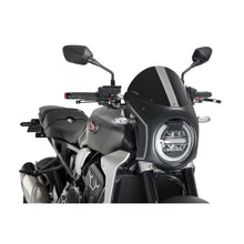 PUIG CUPOLINO SEMICARENATO PER HONDA CB650R NEO SPORTS CAFE 19-20 NERO-NERO