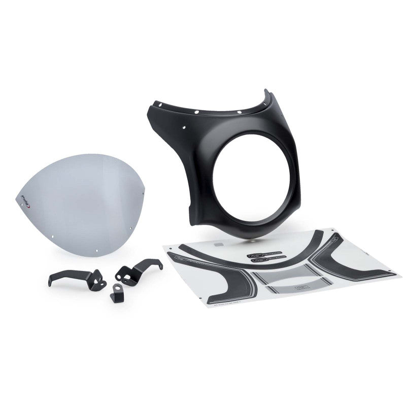 PUIG CUPOLINO SEMICARENATO PER HONDA CB650R NEO SPORTS CAFE 24-25 FUME CHIARO-CARBON