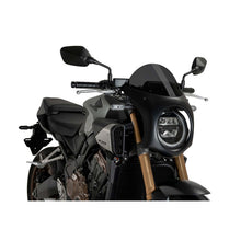 PUIG CUPOLINO SEMICARENATO PER HONDA CB650R NEO SPORTS CAFE ECLUTCH 24-25 FUME SCURO-NERO
