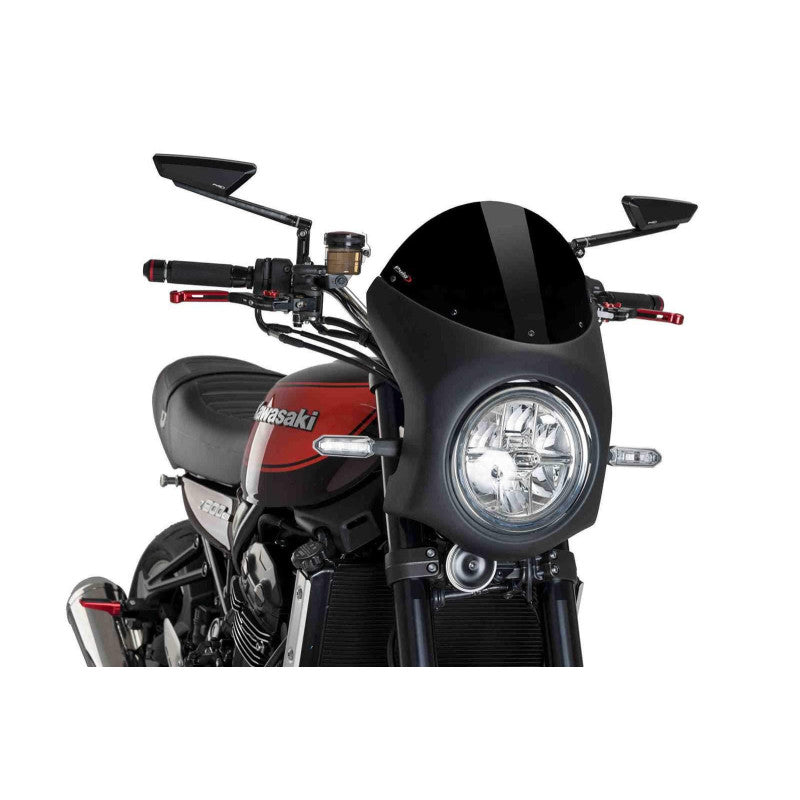 PUIG CUPOLINO SEMICARENATO PER KAWASAKI ZEPHYR 750 96-99 NERO-NERO