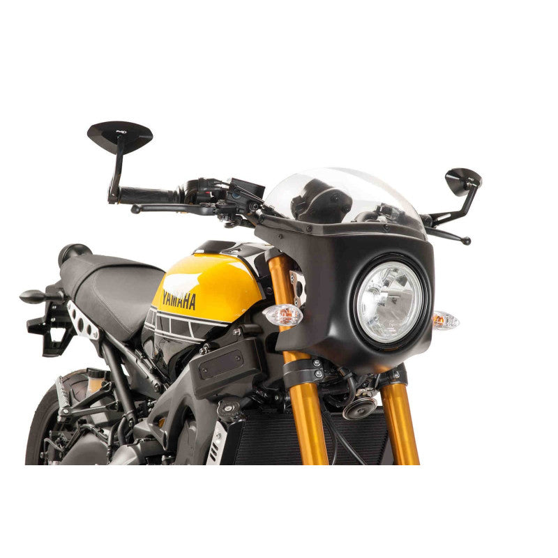 PUIG CUPOLINO SEMICARENATO PER MOTO GUZZI V7 III STONE 750 17-22 TRASPARENTE-NERO