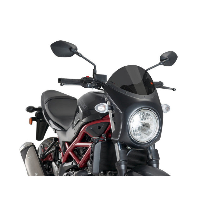 PUIG CUPOLINO SEMICARENATO PER SUZUKI SV650 16-25 FUME SCURO-NERO