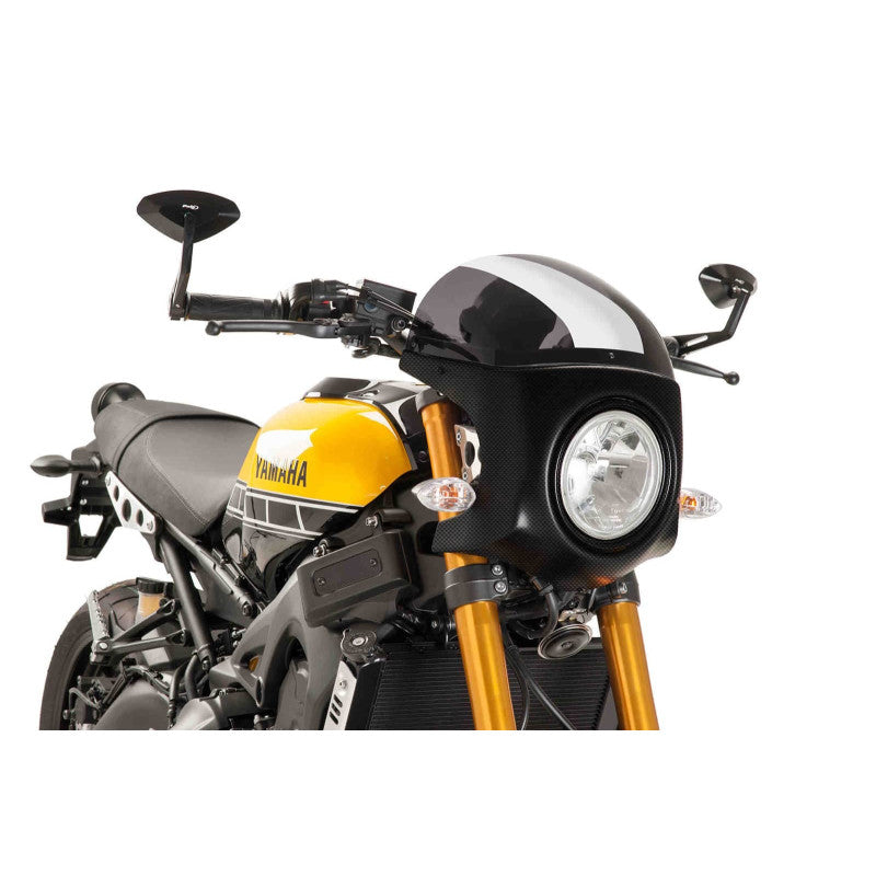 PUIG CUPOLINO SEMICARENATO PER TRIUMPH BONNEVILLE SPEEDMASTER 18-20 FUME SCURO-CARBON