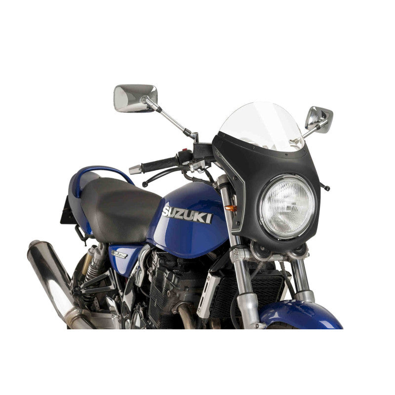 PUIG CUPOLINO SEMICARENATO PER TRIUMPH SPEED TWIN 19-21 TRASPARENTE-NERO
