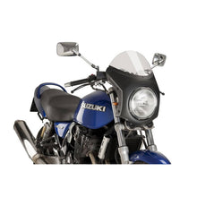 PUIG CUPOLINO SEMICARENATO PER TRIUMPH STREET TWIN 16-22 FUME CHIARO-CARBON