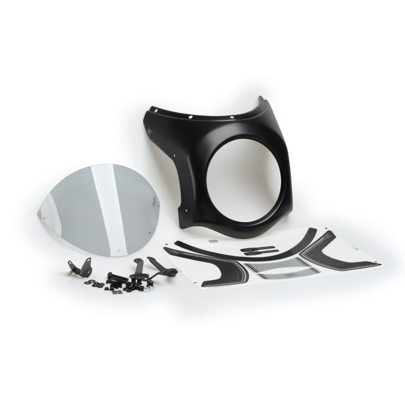 PUIG CUPOLINO SEMICARENATO PER TRIUMPH STREET TWIN 16-22 FUME CHIARO-NERO