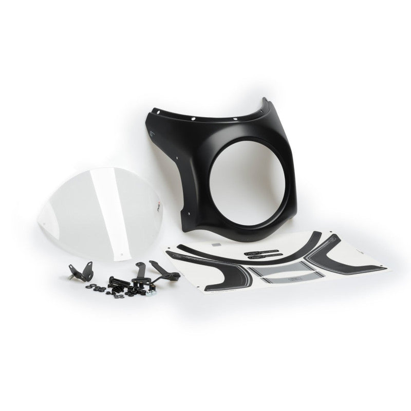 PUIG CUPOLINO SEMICARENATO PER TRIUMPH STREET TWIN 16-22 TRASPARENTE-NERO