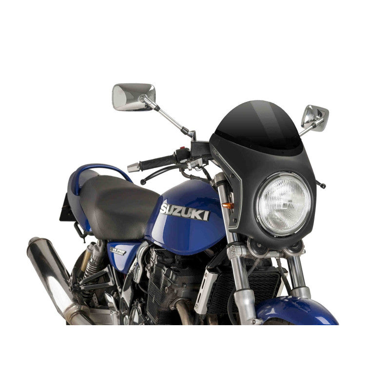 PUIG CUPOLINO SEMICARENATO PER TRIUMPH STREET TWIN GOLD LINE 21-22 NERO-NERO