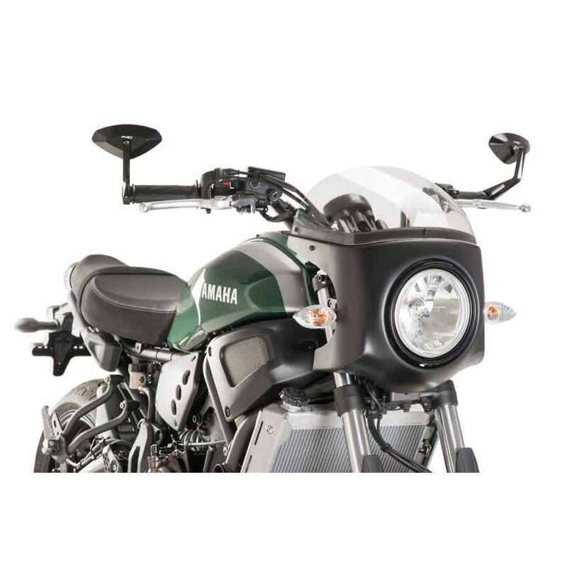 PUIG CUPOLINO SEMICARENATO PER YAMAHA XSR700 16-20 TRASPARENTE-NERO