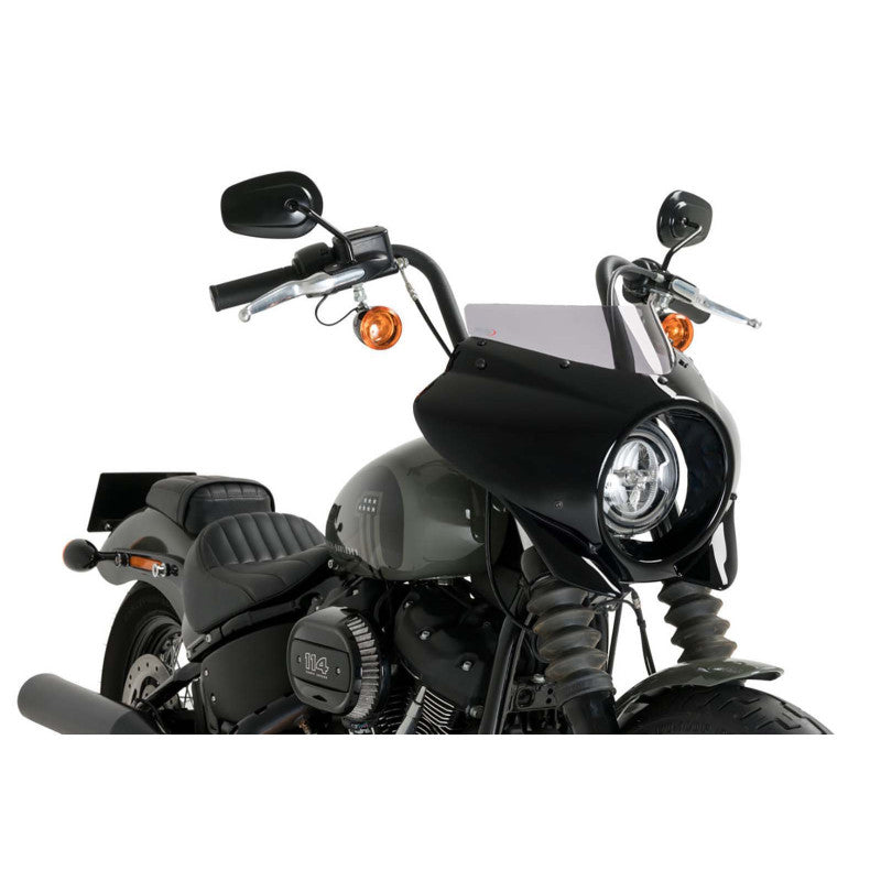 PUIG CUPOLINO SEMICARENATO SPORT MIRAGE PER HARLEY D. SOFTAIL STREET BOB FXBB 18-25 FUME CHIARO-21331H