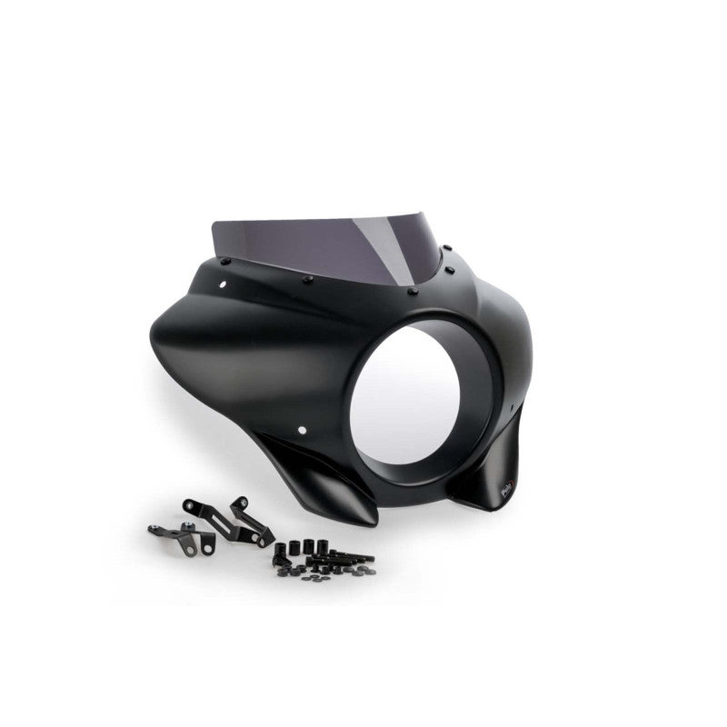 PUIG CUPOLINO SEMICARENATO SPORT MIRAGE PER HARLEY D. SOFTAIL STREET BOB FXBB 18-25 FUME SCURO-21409F