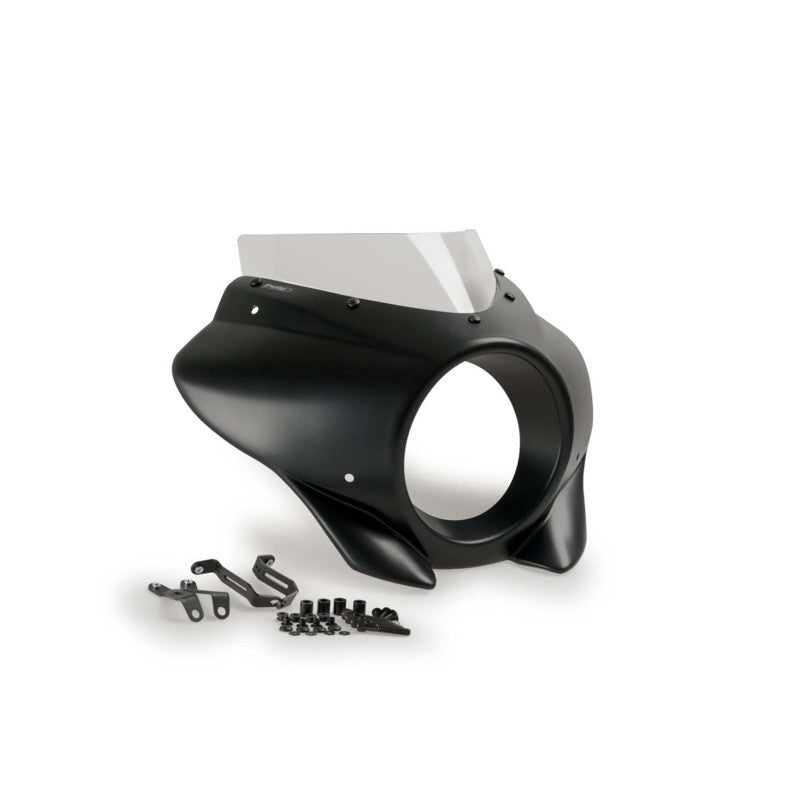PUIG CUPOLINO SEMICARENATO SPORT MIRAGE PER HARLEY D. SOFTAIL STREET BOB FXBB 18-25 TRASPARENTE-21409W