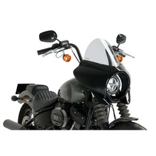 PUIG CUPOLINO SEMICARENATO TOURING MIRAGE PER HARLEY D. SOFTAIL STREET BOB FXBB 18-25 FUME CHIARO-21332H