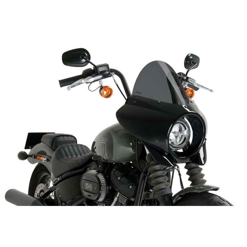 PUIG CUPOLINO SEMICARENATO TOURING MIRAGE PER HARLEY D. SOFTAIL STREET BOB FXBB 18-25 FUME SCURO-21332F