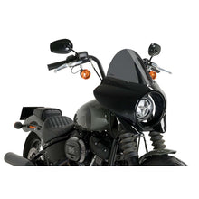PUIG CUPOLINO SEMICARENATO TOURING MIRAGE PER HARLEY D. SOFTAIL STREET BOB FXBB 18-25 FUME SCURO-21332F