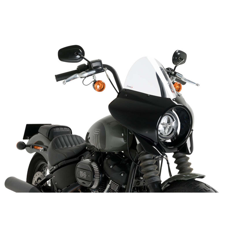 PUIG CUPOLINO SEMICARENATO TOURING MIRAGE PER HARLEY D. SOFTAIL STREET BOB FXBB 18-25 TRASPARENTE-21332W